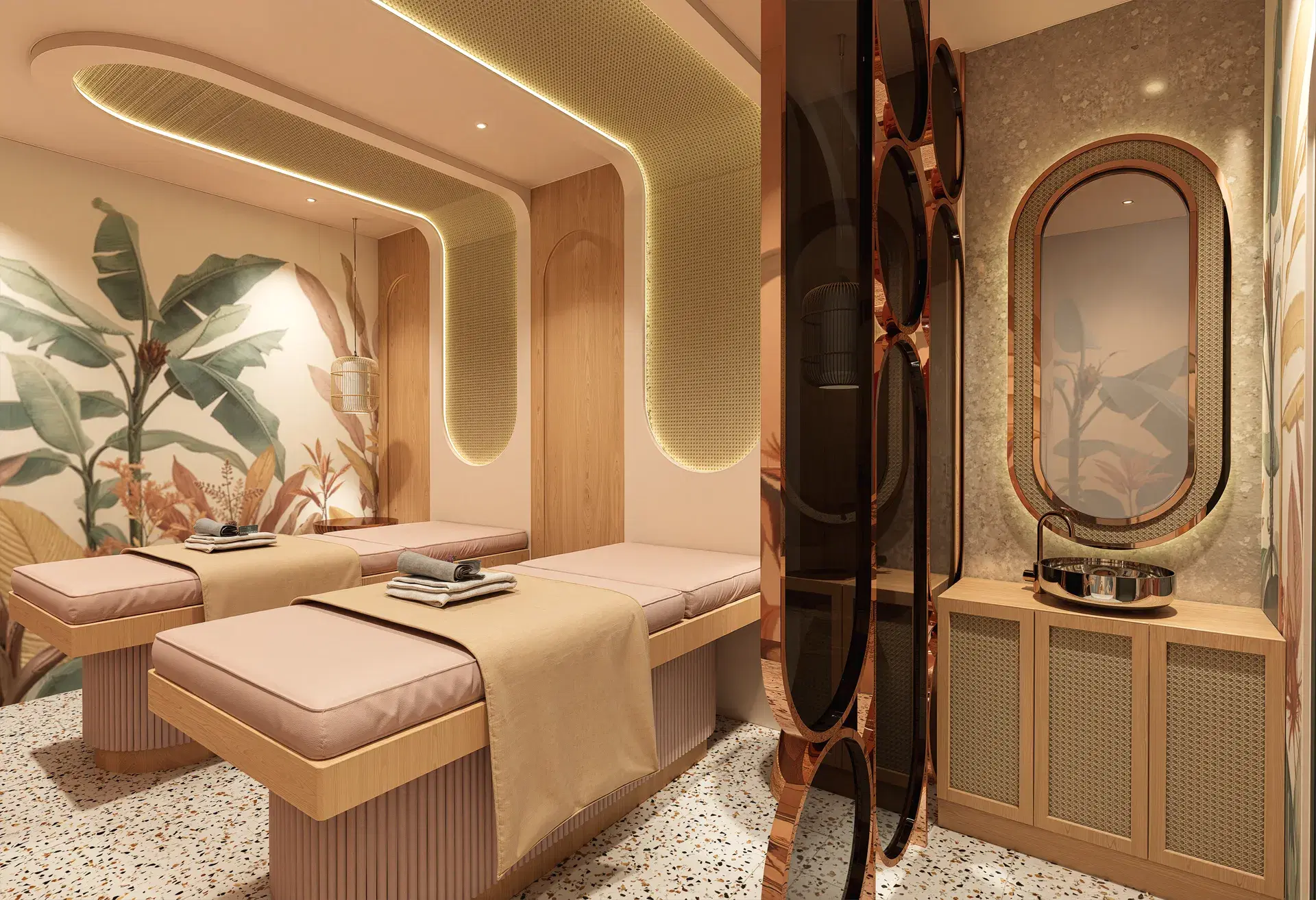 Infinity pool at sunset